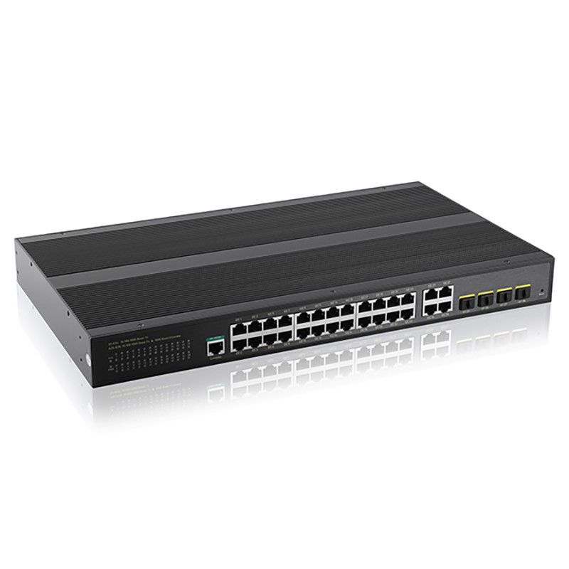 24 Gigabit Industrial Managed POE Switch With 4 SFP Slot Port